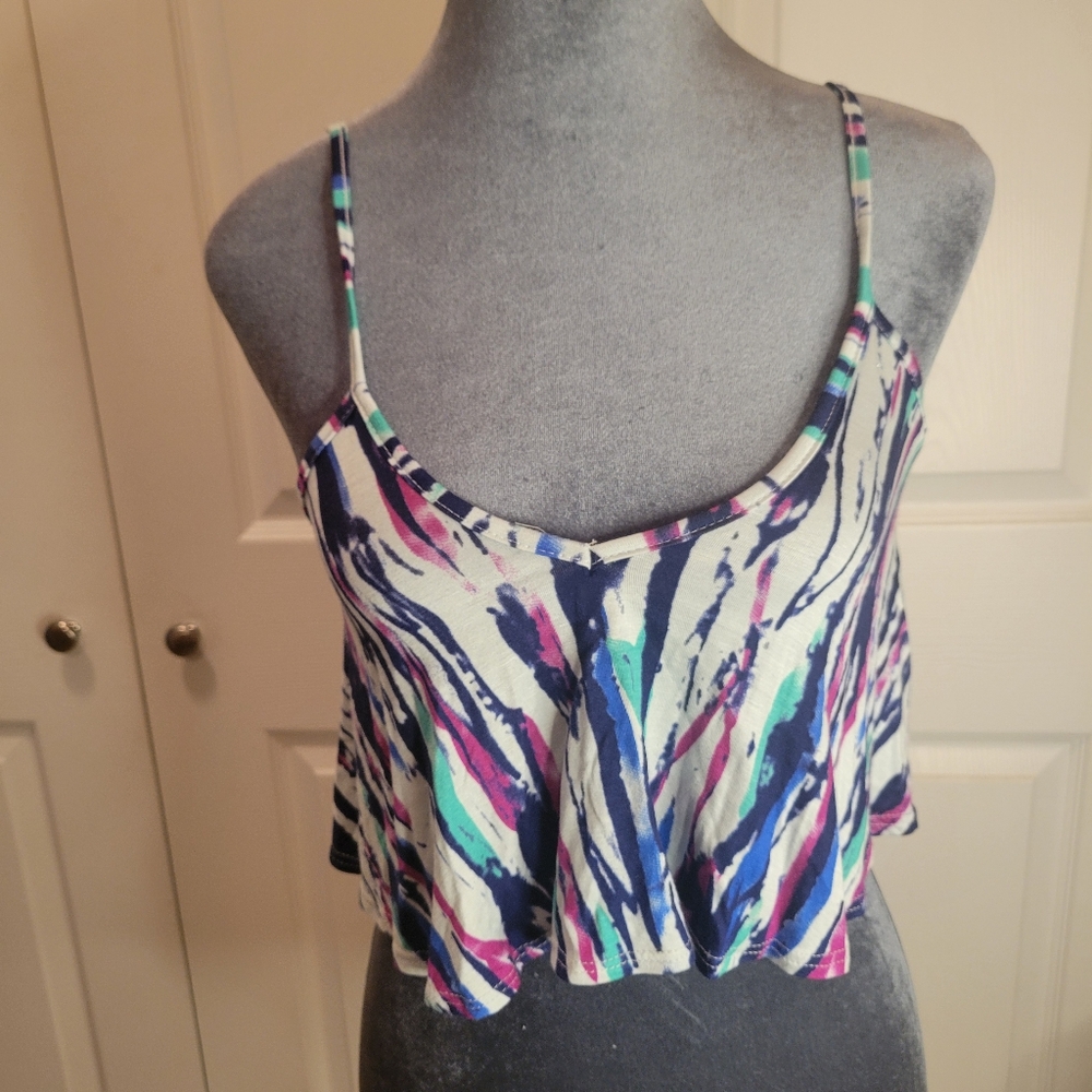 Body Central Multicolor Flowy Top NWT